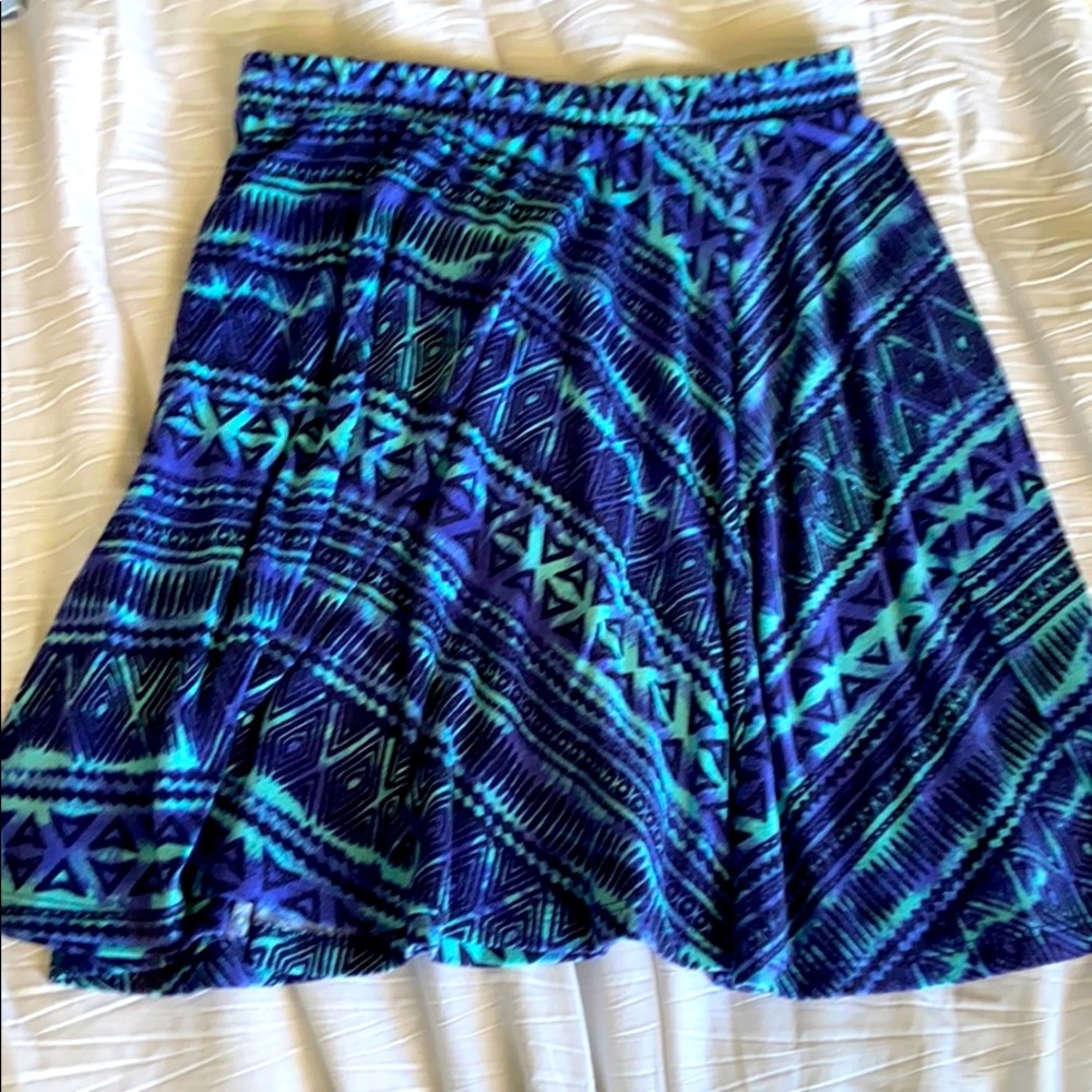 Patterned Blue/Purple Skirt